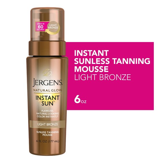 Jergens Natural Glow Instant Sun Sunless Tanning Mousse - Picture 1 of 3